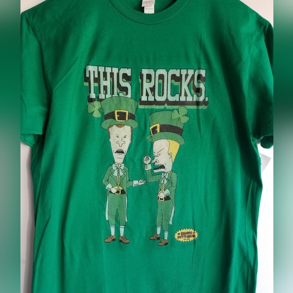 Beavis and Butthead St. Patrick's Day Retro Graphic Tee - Picture 4 of 9